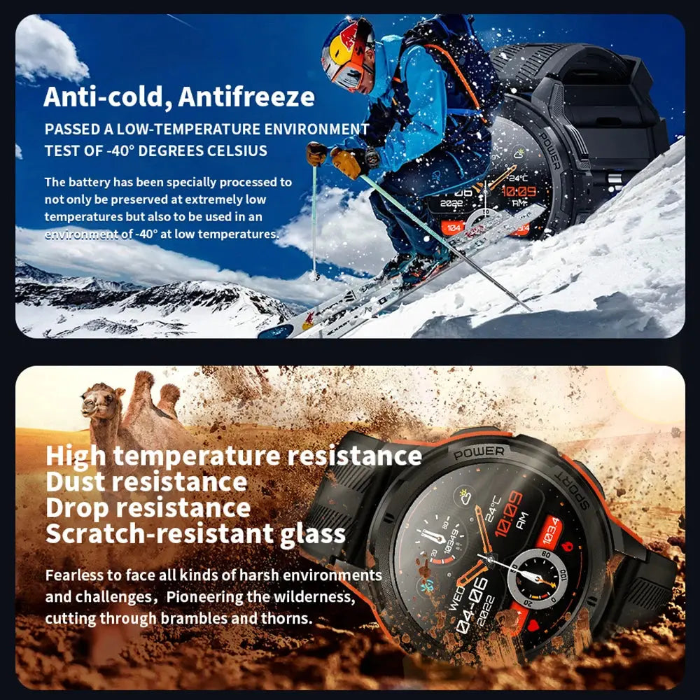 Bluetooth Call Fitness Watch by Alcom Distribution with anti-cold, antifreeze and high temperature resistance