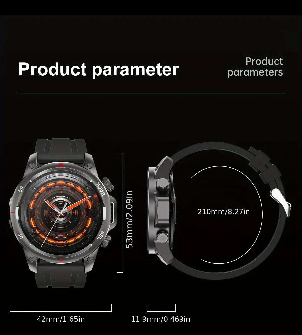 Men’s GPS Smartwatch – HD Display, NFC, Voice Assistant Alcom Distribution