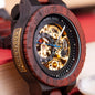* BOBO BIRD Men's Mechanical Wood Watch – Bold & Eco-Luxury