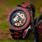* BOBO BIRD Men's Mechanical Wood Watch – Bold & Eco-Luxury