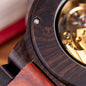 * BOBO BIRD Men's Mechanical Wood Watch – Bold & Eco-Luxury