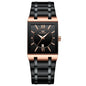 Luxury men's quartz watch Black Dial - Waterproof & Calendar Function