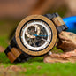 * BOBO BIRD Men's Mechanical Wood Watch – Bold & Eco-Luxury