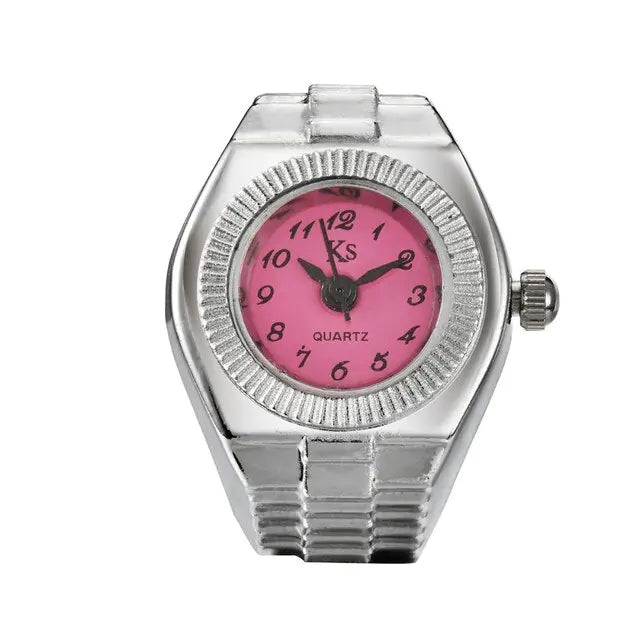 Vintage Punk Elastic Quartz Watch Ring