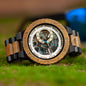 * BOBO BIRD Men's Mechanical Wood Watch – Bold & Eco-Luxury