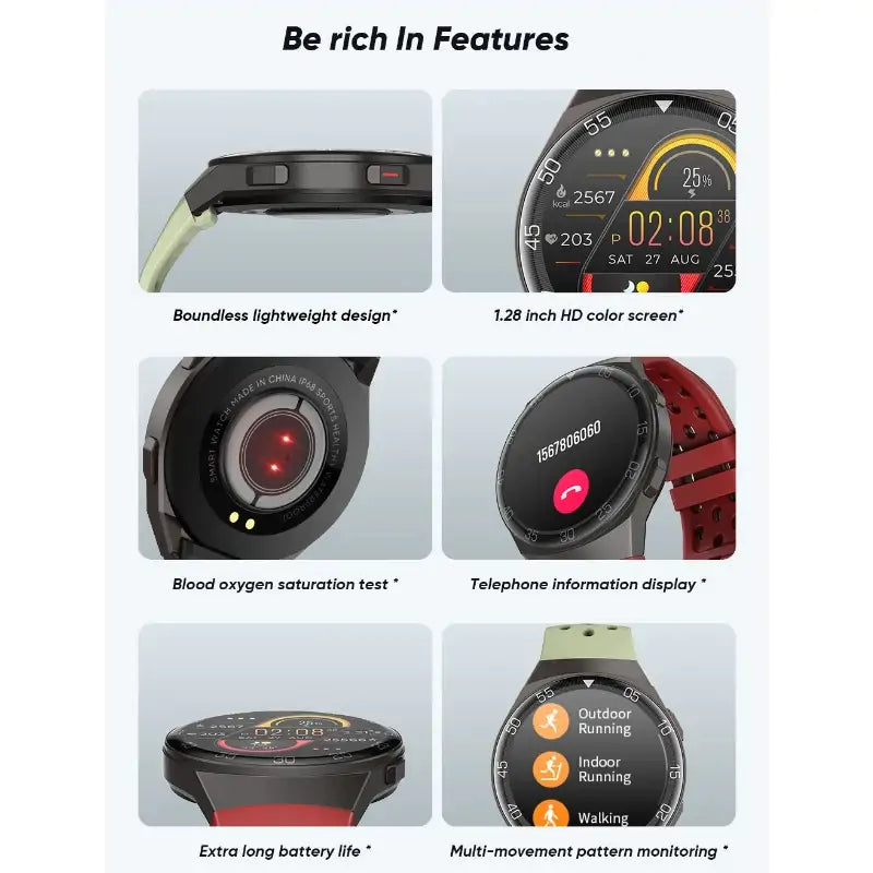 2024 New Smart Watch Full Touch Screen Fitness Tracker SmarWatches Heart Rate