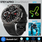 Rugged Military GPS Smartwatch for Men – Waterproof, AMOLED Display