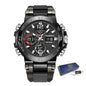 FOXBOX Men’s Military Sports Watch – Waterproof Quartz Digital LED