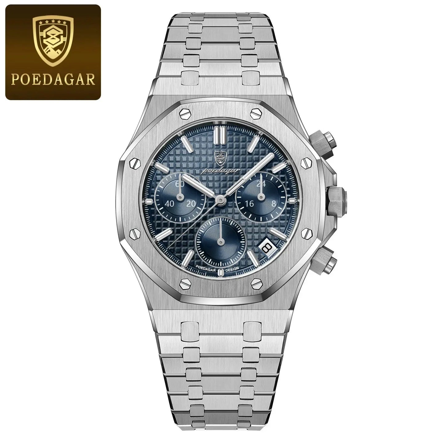 POEDAGAR Luxury Men’s Quartz Chronograph Watch Alcom Distribution
