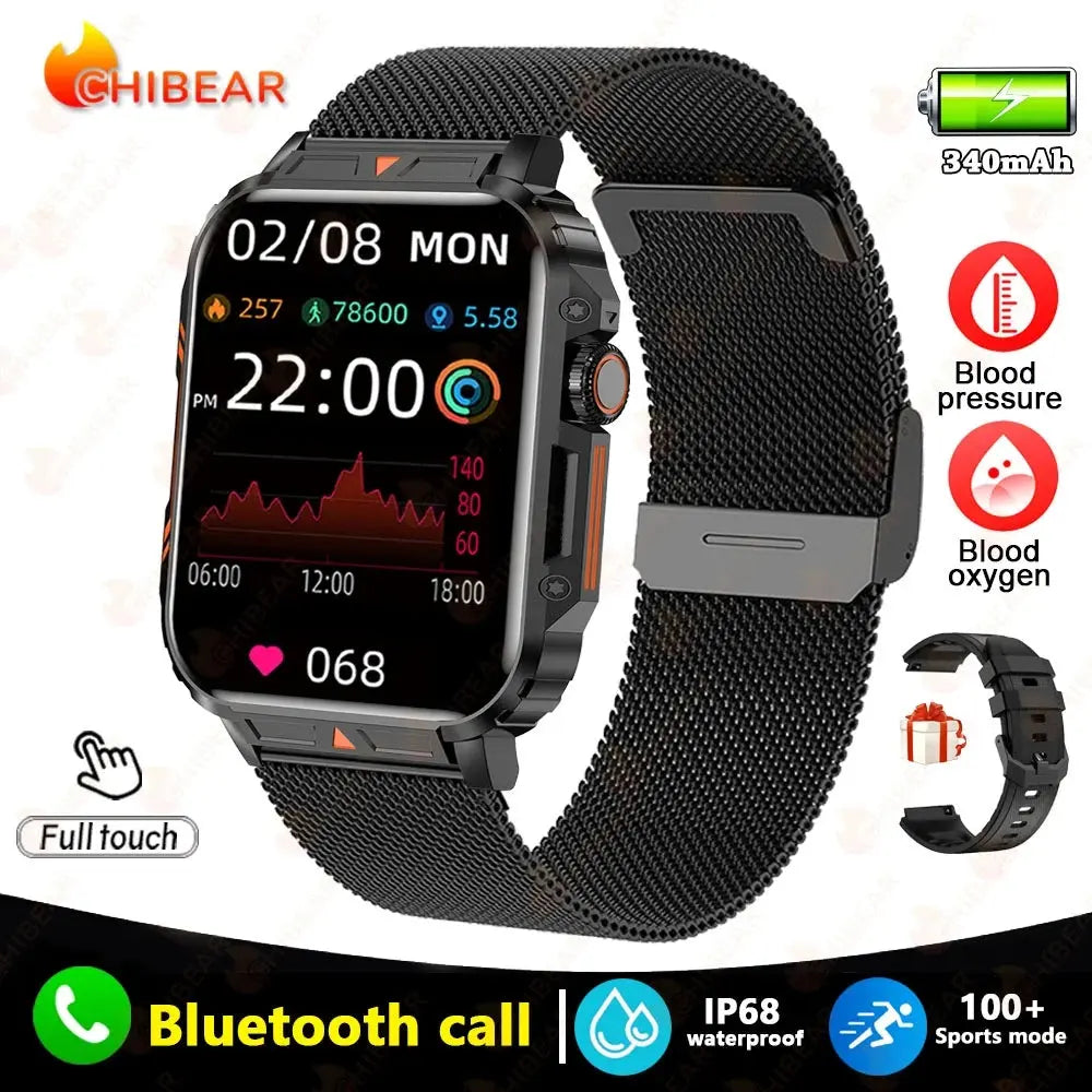 Outdoor Military Smartwatch – Rugged & Smart