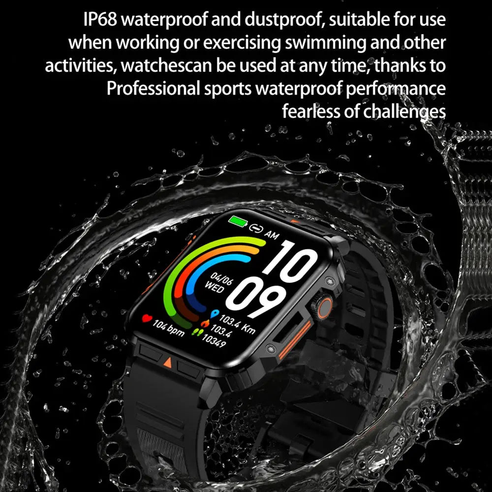 Outdoor Military Smartwatch – Rugged & Smart