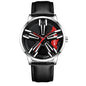 Men’s Racing Watch – Supercar Rim Design, Stainless Steel, Waterproof