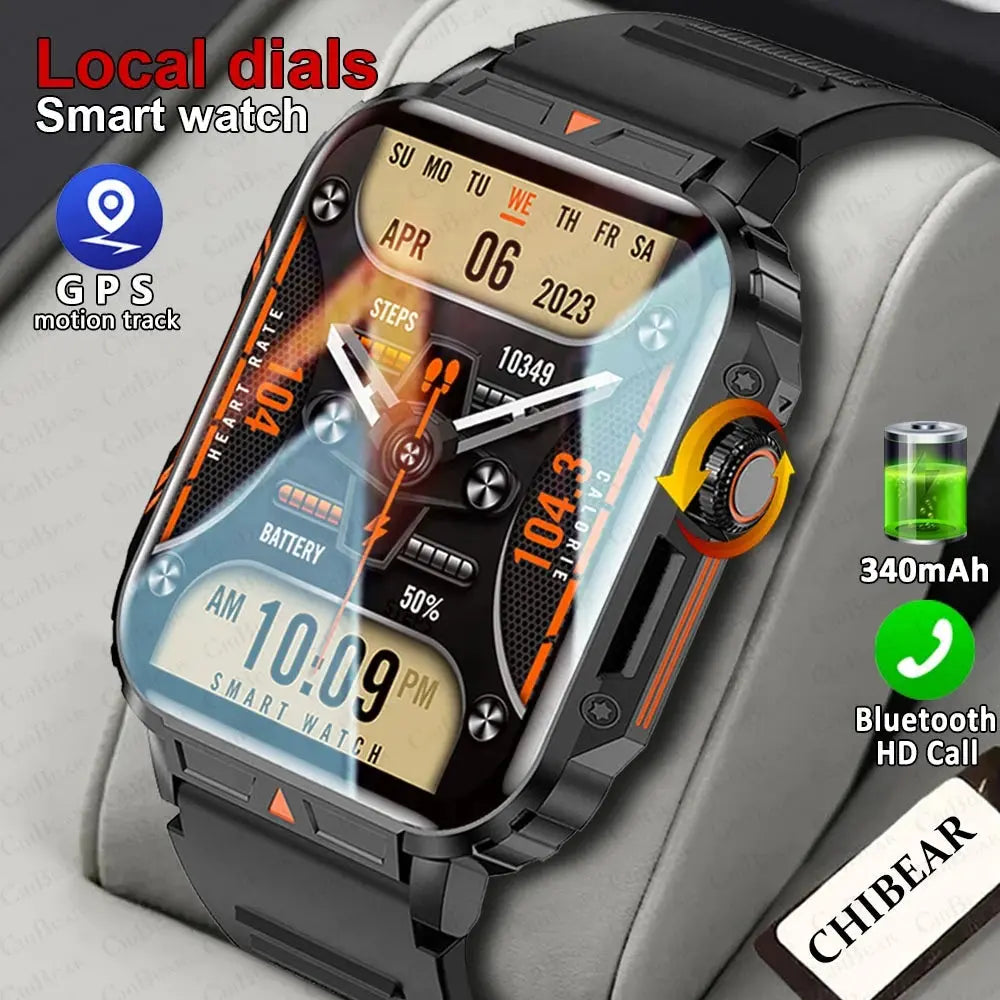 Outdoor Military Smartwatch – Rugged & Smart