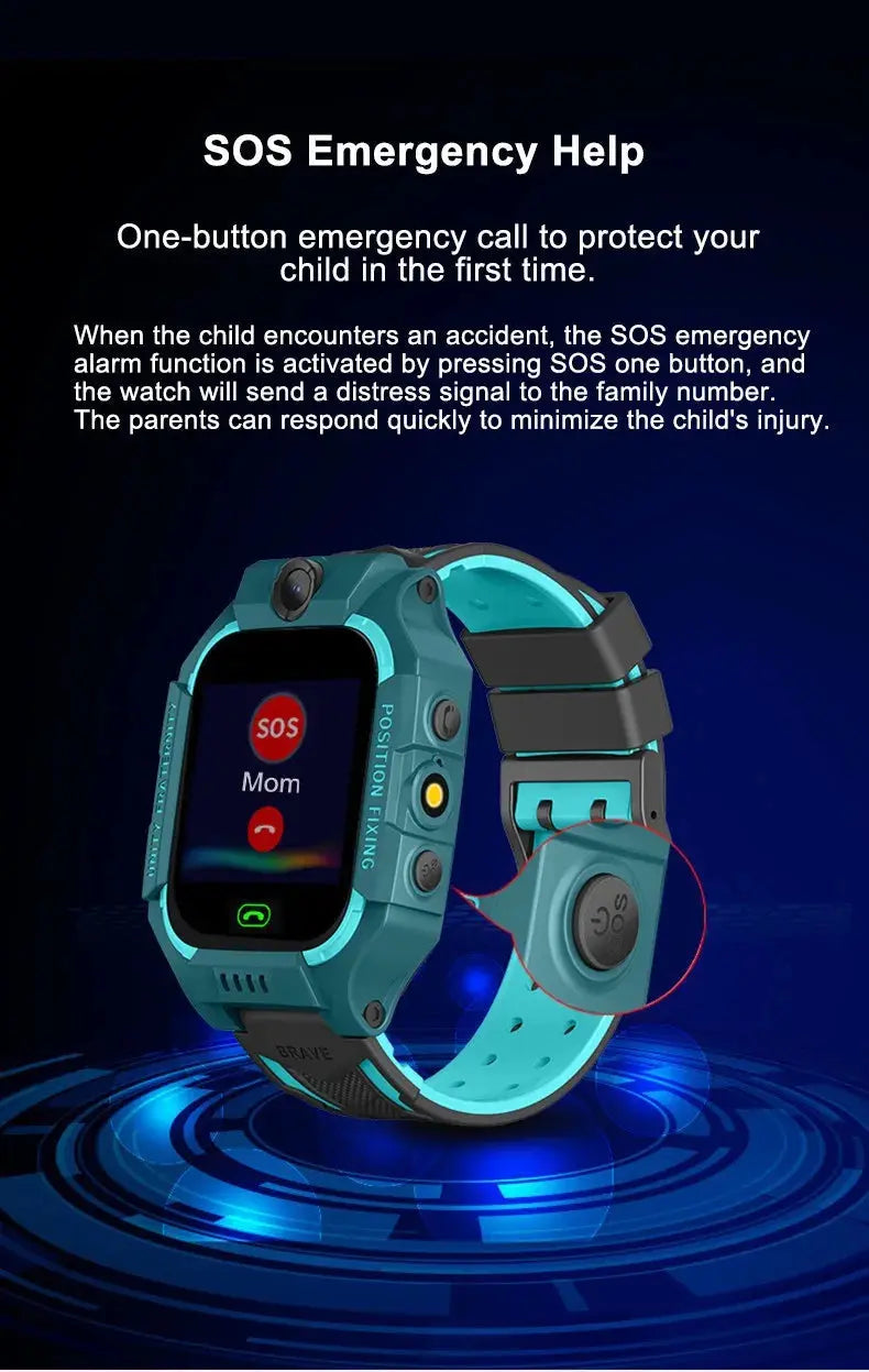 "4G Kids Smart Watch" Sos Location Camera Children Mobile Phone Voice Smartwatch With Sim Card Children Smart Watches For Girl Boy Alcom Distribution