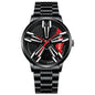 Men’s Racing Watch – Supercar Rim Design, Stainless Steel, Waterproof