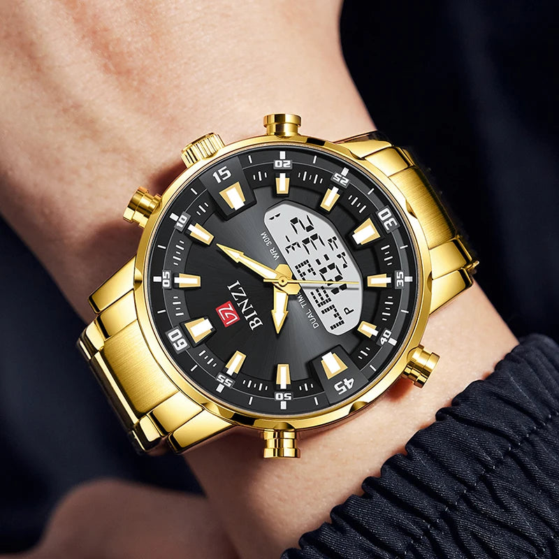 2025 Luxury Golden Men's Watch – Timeless Elegance & Prestige