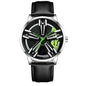 Men’s Racing Watch – Supercar Rim Design, Stainless Steel, Waterproof