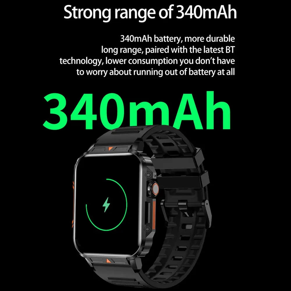Outdoor Military Smartwatch – Rugged & Smart