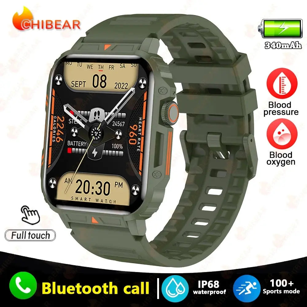 Outdoor Military Smartwatch – Rugged & Smart