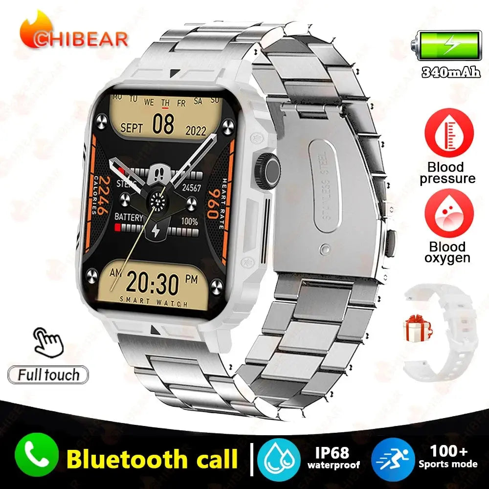 Outdoor Military Smartwatch – Rugged & Smart