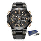 FOXBOX Men’s Military Sports Watch – Waterproof Quartz Digital LED
