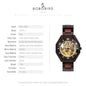 * BOBO BIRD Men's Mechanical Wood Watch – Bold & Eco-Luxury