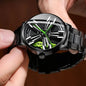 Men’s Racing Watch – Supercar Rim Design, Stainless Steel, Waterproof