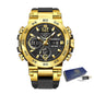 FOXBOX Men’s Military Sports Watch – Waterproof Quartz Digital LED