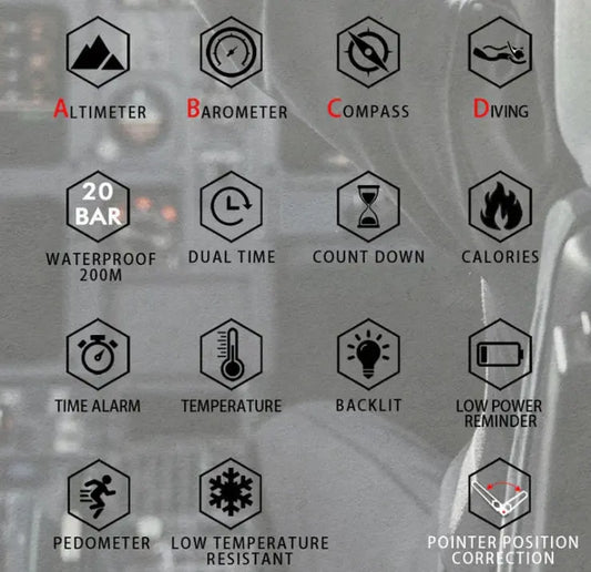 North Edge Military Dive Watch – 200M Waterproof Steel