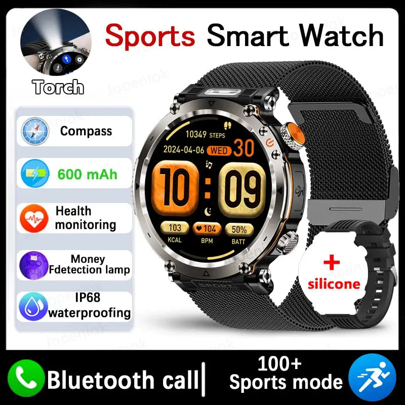 Alcom Distribution adventure smartwatch for men with health monitoring and waterproof design