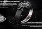 Alcom Distribution tactical luminous army watch with black alloy case silicone band and red stitch detail