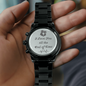 *The Husband/Boyfriend Black Chronograph Watch is the ultimate unique and luxury gift for your Husband, perfect for Christmas, anniversaries, birthdays, Father's Day, Valentine's Day, or simply as a heartfelt "just because