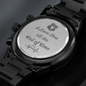 *The Husband/Boyfriend Black Chronograph Watch is the ultimate unique and luxury gift for your Husband, perfect for Christmas, anniversaries, birthdays, Father's Day, Valentine's Day, or simply as a heartfelt "just because
