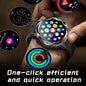 Alcom Distribution best outdoor fitness watch 2024 displaying colorful fitness and health tracking apps on wrist