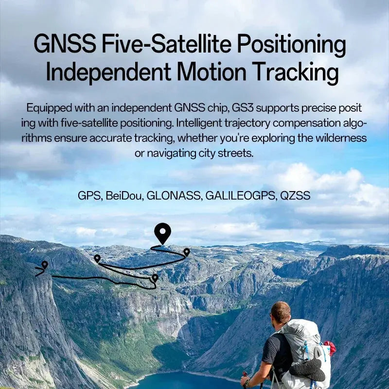 Rugged outdoor smartwatch 21-day battery with five-satellite positioning and motion tracking for explorers