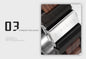 BOBO BIRD men's mechanical wood watch stainless steel buckle close-up by Alcom Distribution