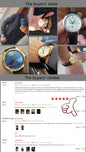 CARNIVAL men's automatic watch gold and silver dial wristshots collage showing closeups and buyer reviews by Alcom Distribution