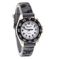 Alcom Distribution waterproof quartz kids watch with black camo strap and easy-to-read dial