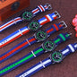 Alcom Distribution colorful digital watches for boys and girls with vibrant striped fabric bands