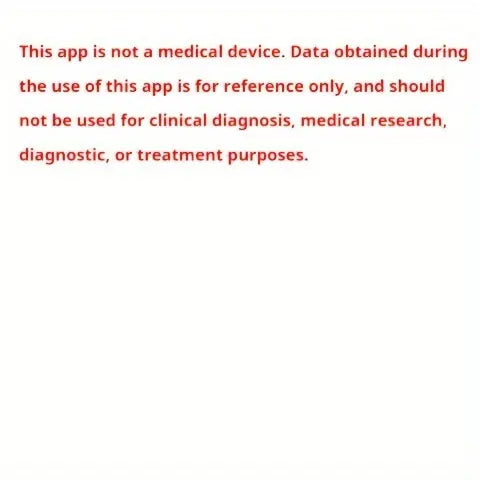 Fitness smartwatch with health features disclaimer text stating it is not a medical device by Alcom Distribution