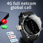 Stylish GPS smart watch fitness tracking with a sleek design and touchscreen for calling and notifications