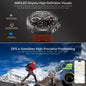 Alcom Distribution GPS smartwatch with long battery life featuring AMOLED display and 6-satellite high precision positioning