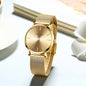 Hannah Martin rose gold watch with mesh band and minimalist dial design from Alcom Distribution