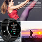 LIGE 2025 smartwatch waterproof with fitness tracking features displayed on screen