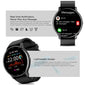 LIGE 2025 smartwatch waterproof with real-time notifications and lightweight black design