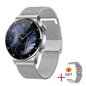 LIGE smart business watch with silver mesh band and round digital dial by Alcom Distribution