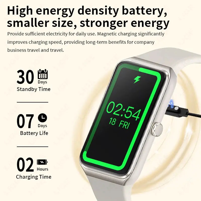 LIGE Smartwatch 2025 fitness tracker with high energy density battery and magnetic charging