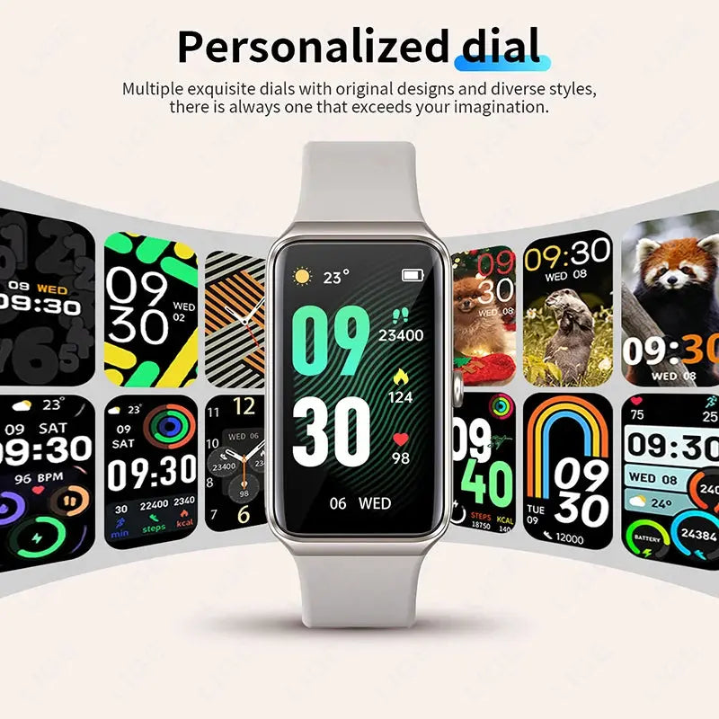LIGE Smartwatch 2025 fitness tracker with personalized dial and multiple colorful display options