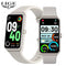 LIGE Smartwatch 2025 fitness tracker with white band showing activity and health stats