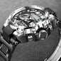LIGE waterproof military watch with digital and analog display and durable black strap by Alcom Distribution